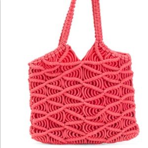 C&C California Dark Pink Macrome Shoulder Bag